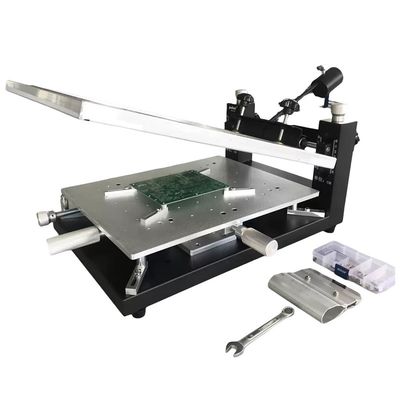 양면 PCB 조립용 데스크탑 수동 SMT 스크린 프린터, 300x400mm 솔더 페이스트 인쇄