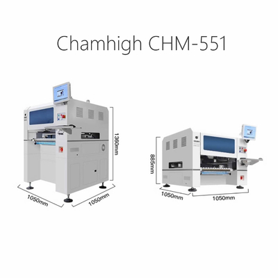 Charmhigh CHM551 SMD 픽 앤 플래시 머신 0201 / QFN / BGA를 위한 높은 정밀도