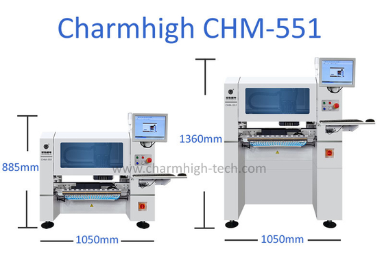 Charmhigh CHM551 SMD 픽 앤 플래시 머신 0201 / QFN / BGA를 위한 높은 정밀도