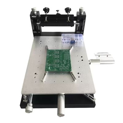 양면 PCB 조립용 데스크탑 수동 SMT 스크린 프린터, 300x400mm 솔더 페이스트 인쇄