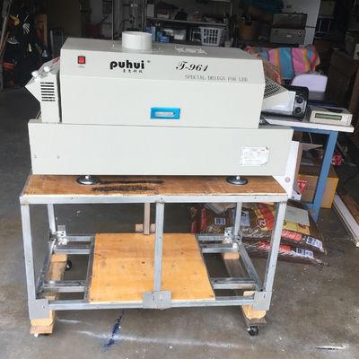 컨베이어 730*230mm 6과 T961 데스크탑 리플로우 오븐은 구역 3.5KW 솔더링 머신을 임시 직원으로 일합니다