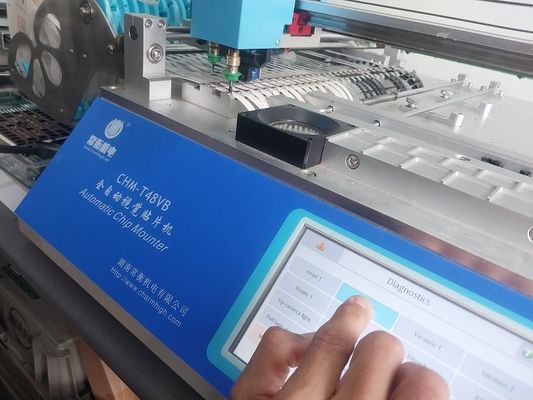 CHMT48VB 벤치탑 SMT 픽 앤 플래시 머신 58 피더 2 비전 카메라