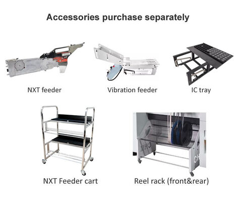 베스트셀러 6헤드 TC06 픽앤플레이스 머신 주철 프레임 SMT 칩 마운터