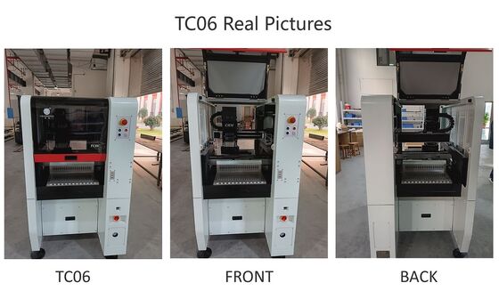 베스트셀러 6헤드 TC06 픽앤플레이스 머신 주철 프레임 SMT 칩 마운터