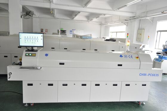 6 헤드 PCB 조립 및 PCBA 제조를위한 TC06 반 자동 SMT 생산 라인