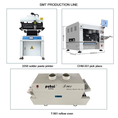 CHM-551 SMD 생산 라인 SMT 조립 라인 고 정밀 4 헤드 PCB 제작 로봇