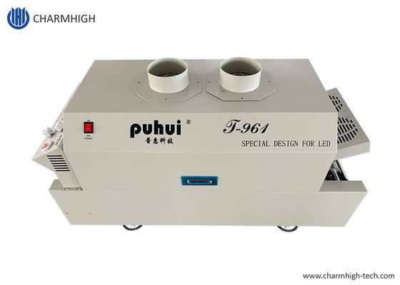 컨베이어 730*230mm 6과 T961 데스크탑 리플로우 오븐은 구역 3.5KW 솔더링 머신을 임시 직원으로 일합니다